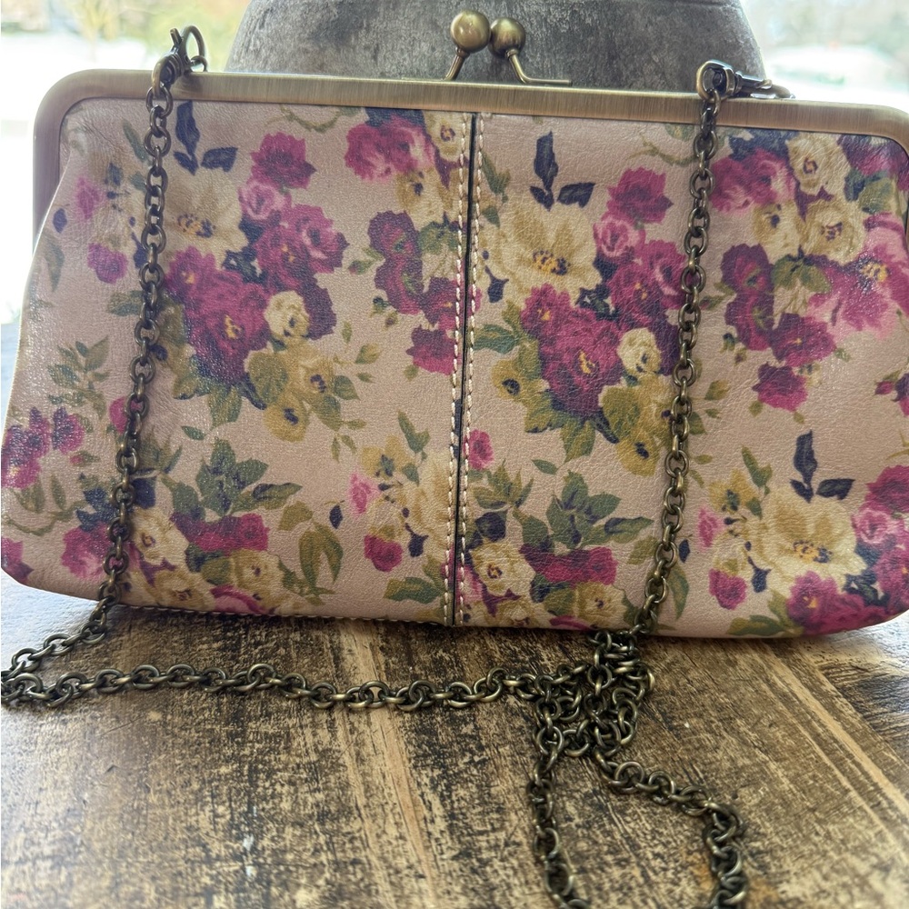 Patricia Nash Pink Floral Chain Clutch